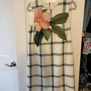 Ted Baker sleeveless shift dress size 3 (Medium)